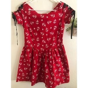 Red skeleton dress ☠️👗